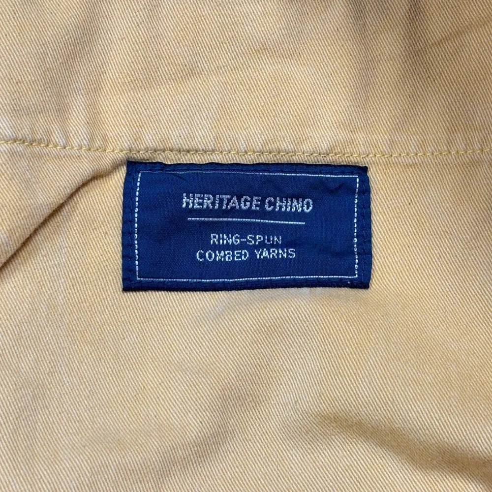 Polo Ralph Lauren Salinger Chino Shorts Mens 40 Yellow Straight Fit Cotton Twill